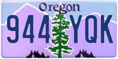 OR license plate 944YQK