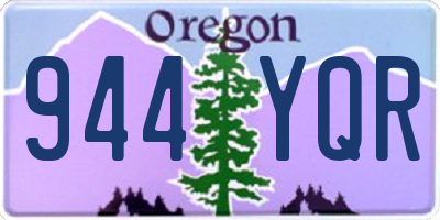 OR license plate 944YQR