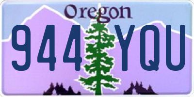OR license plate 944YQU