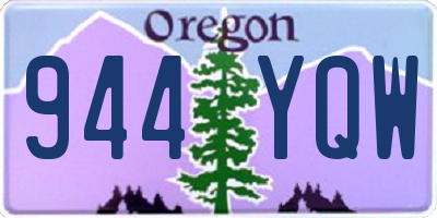 OR license plate 944YQW