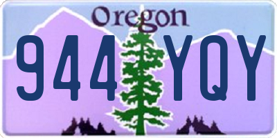 OR license plate 944YQY