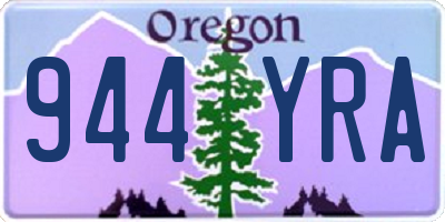 OR license plate 944YRA