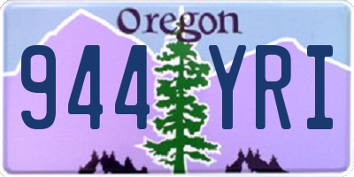 OR license plate 944YRI