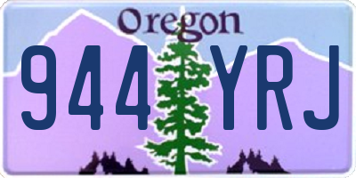 OR license plate 944YRJ