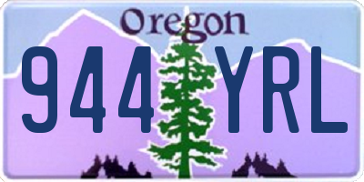OR license plate 944YRL