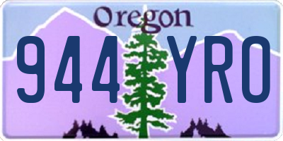 OR license plate 944YRO
