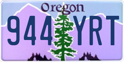 OR license plate 944YRT