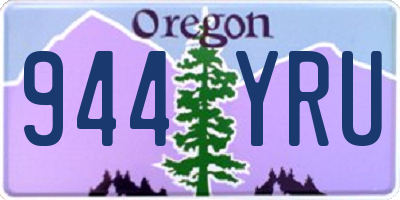 OR license plate 944YRU