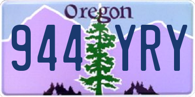 OR license plate 944YRY