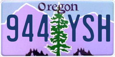 OR license plate 944YSH