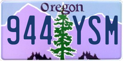 OR license plate 944YSM