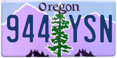 OR license plate 944YSN