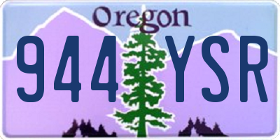 OR license plate 944YSR