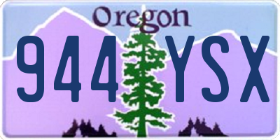 OR license plate 944YSX