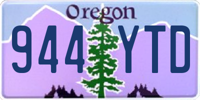 OR license plate 944YTD