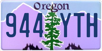 OR license plate 944YTH