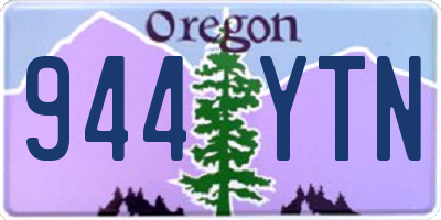 OR license plate 944YTN