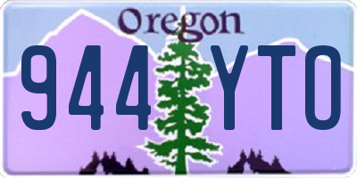 OR license plate 944YTO