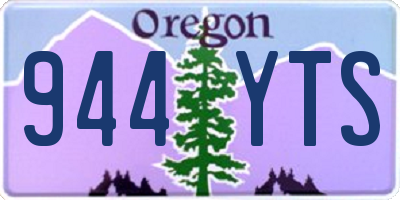 OR license plate 944YTS