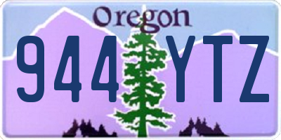 OR license plate 944YTZ