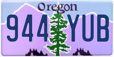 OR license plate 944YUB