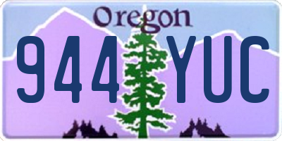 OR license plate 944YUC