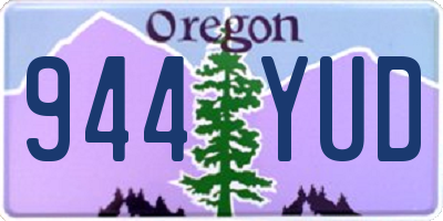 OR license plate 944YUD