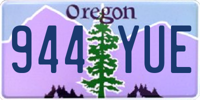 OR license plate 944YUE