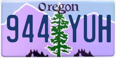 OR license plate 944YUH