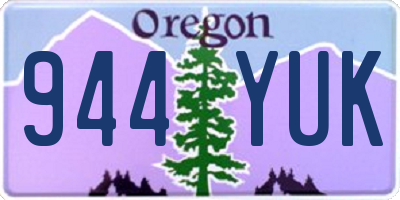 OR license plate 944YUK
