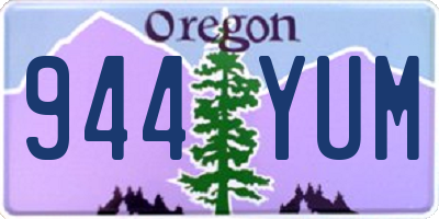 OR license plate 944YUM