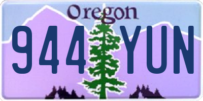 OR license plate 944YUN
