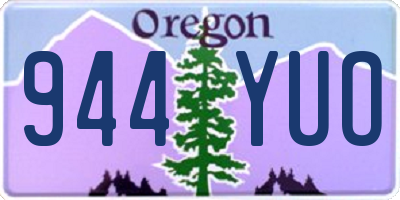 OR license plate 944YUO