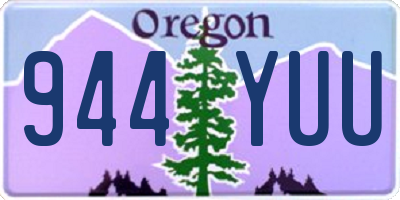 OR license plate 944YUU