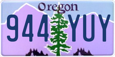 OR license plate 944YUY