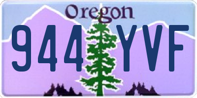 OR license plate 944YVF