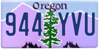 OR license plate 944YVU