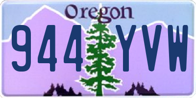 OR license plate 944YVW