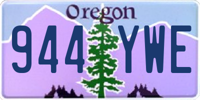 OR license plate 944YWE