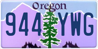 OR license plate 944YWG