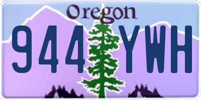 OR license plate 944YWH