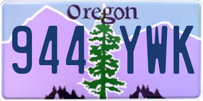 OR license plate 944YWK