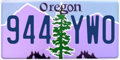 OR license plate 944YWO