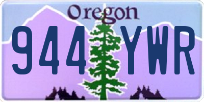 OR license plate 944YWR