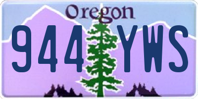 OR license plate 944YWS