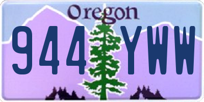 OR license plate 944YWW