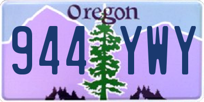 OR license plate 944YWY
