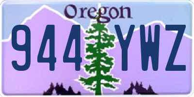 OR license plate 944YWZ