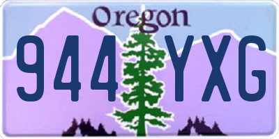 OR license plate 944YXG