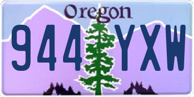 OR license plate 944YXW